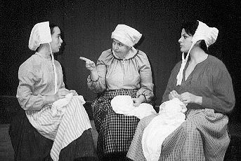 From left:  Colleen McKay, Lindsay Empringham and Elisabeth Feltaous as Suzanne.